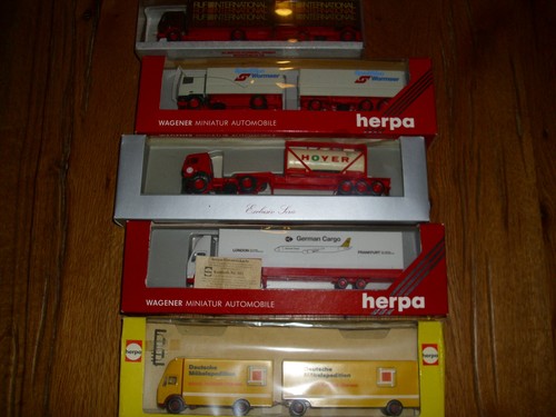 Herpa konvolut lkw - konvolut, 5xmodelle